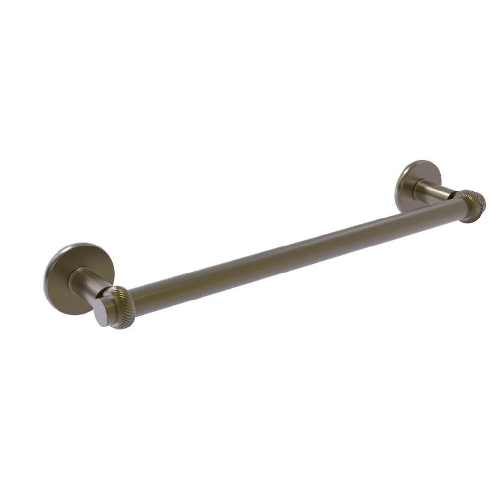 Continental Collection 36 Inch Towel Bar with Twist Detail
