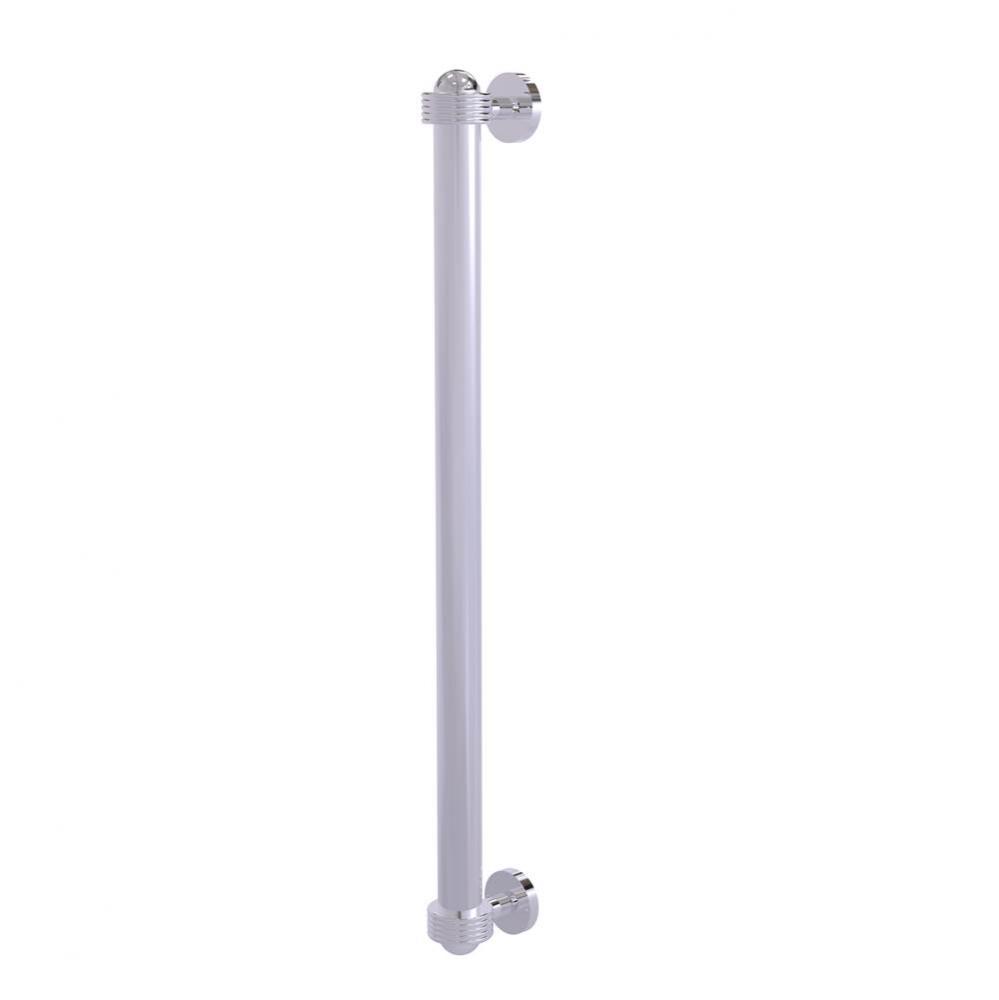 18 Inch Refrigerator Pull with Groovy Accents