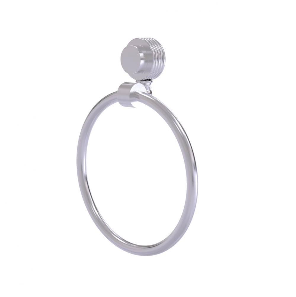 Venus Collection Towel Ring with Groovy Accent