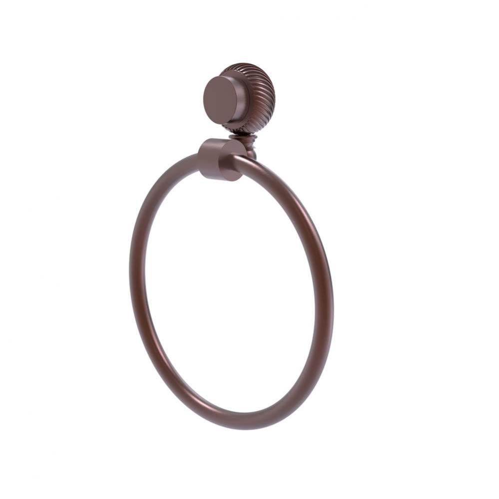 Venus Collection Towel Ring with Twist Accent