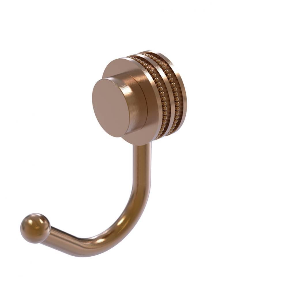 Venus Collection Robe Hook with Dotted Accents