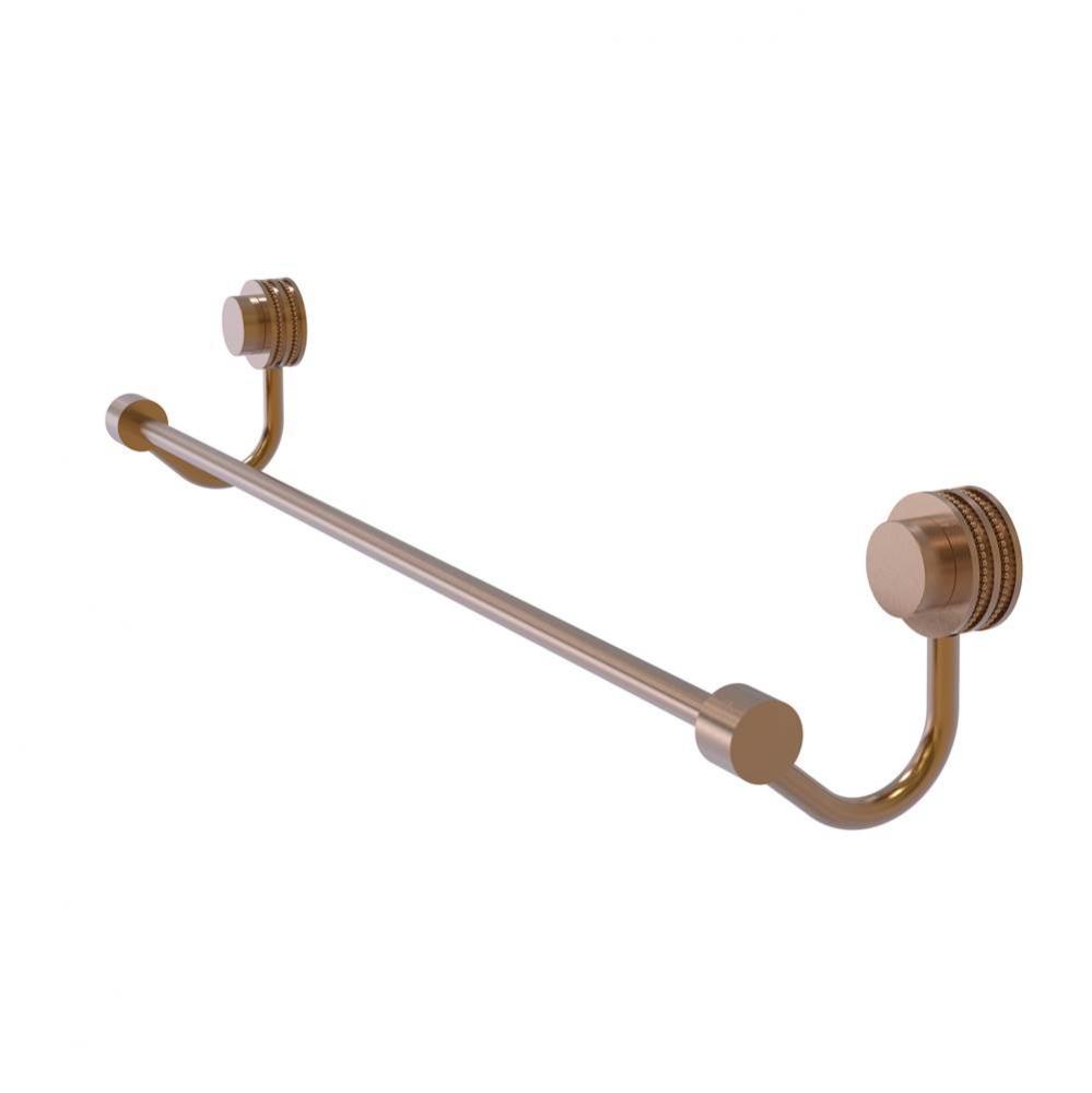 Venus Collection 30 Inch Towel Bar with Dotted Accent