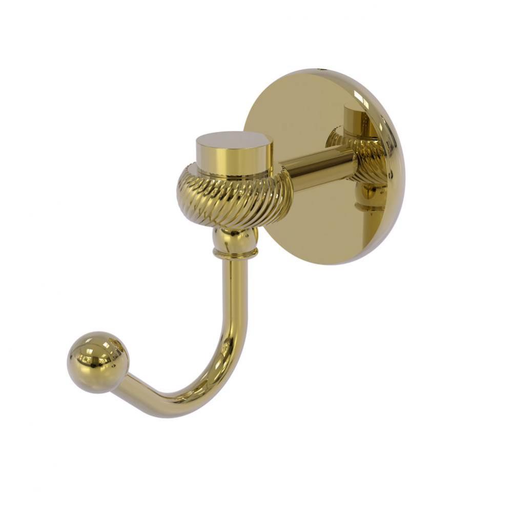 Satellite Orbit One Robe Hook with Twisted Accents