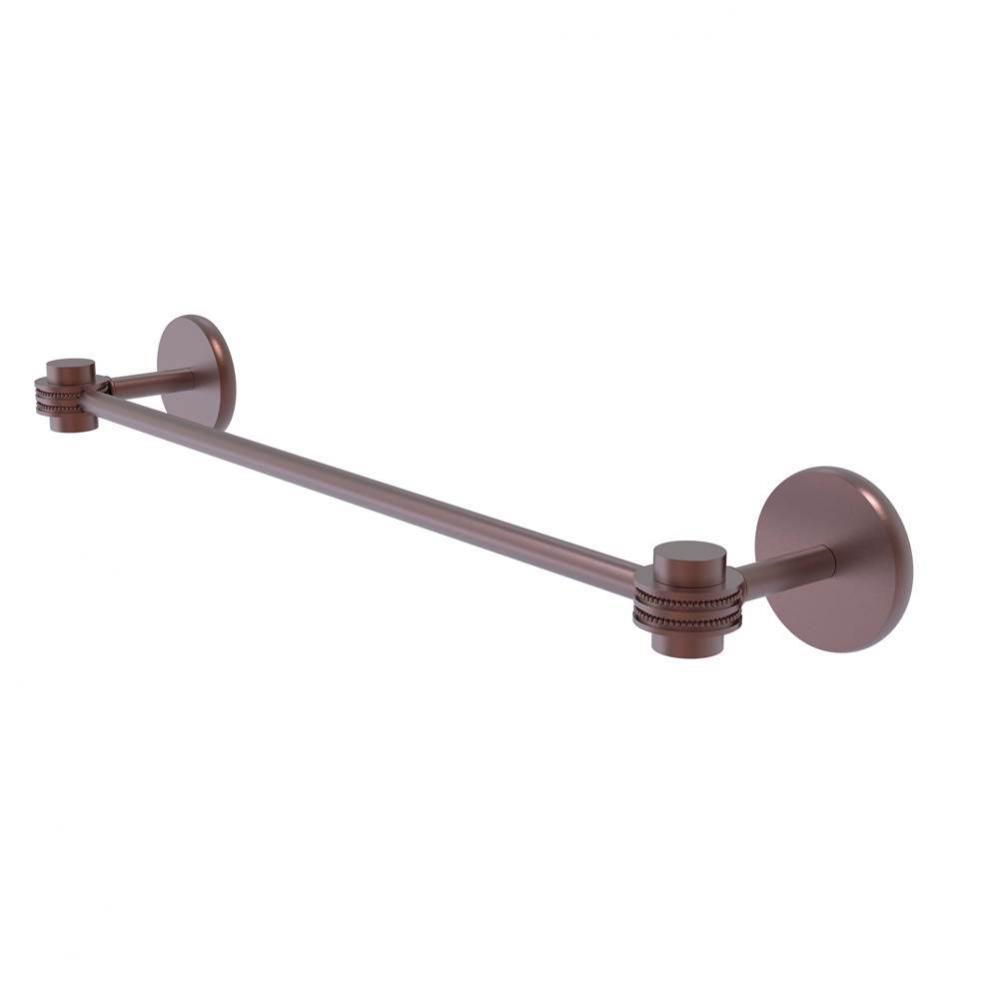 Satellite Orbit One Collection 18 Inch Towel Bar with Dotted Accents