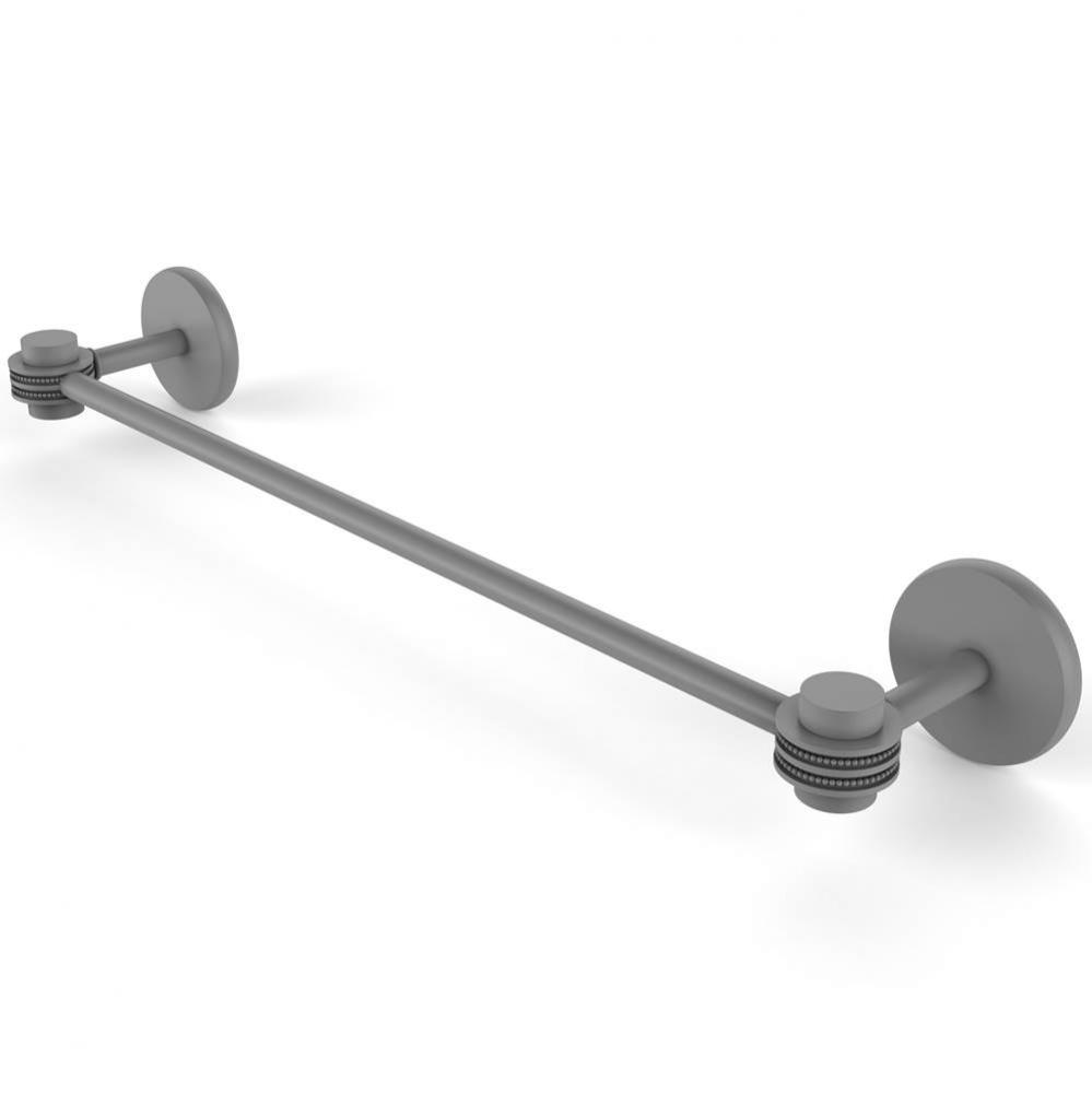 Satellite Orbit One Collection 24 Inch Towel Bar with Dotted Accents