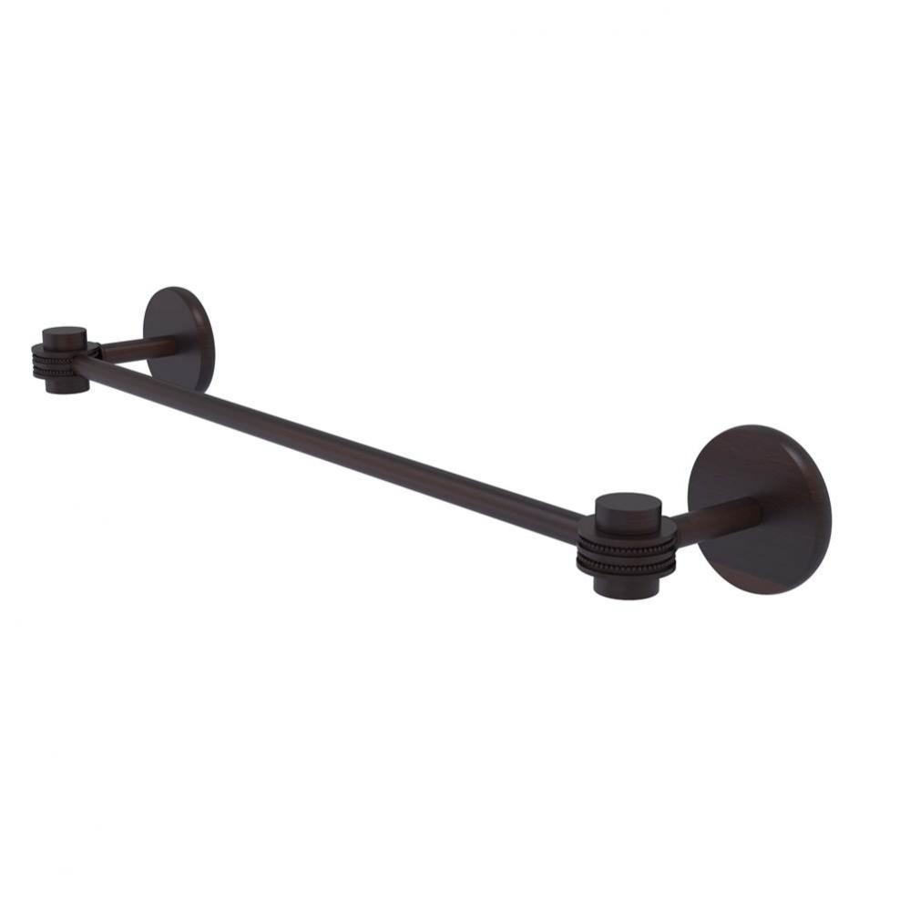 Satellite Orbit One Collection 30 Inch Towel Bar with Dotted Accents