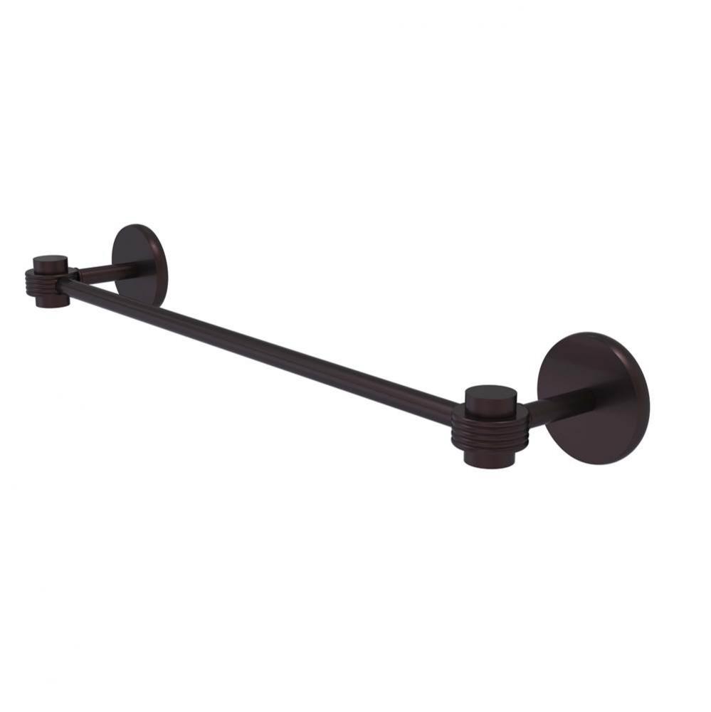 Satellite Orbit One Collection 24 Inch Towel Bar with Groovy Accents