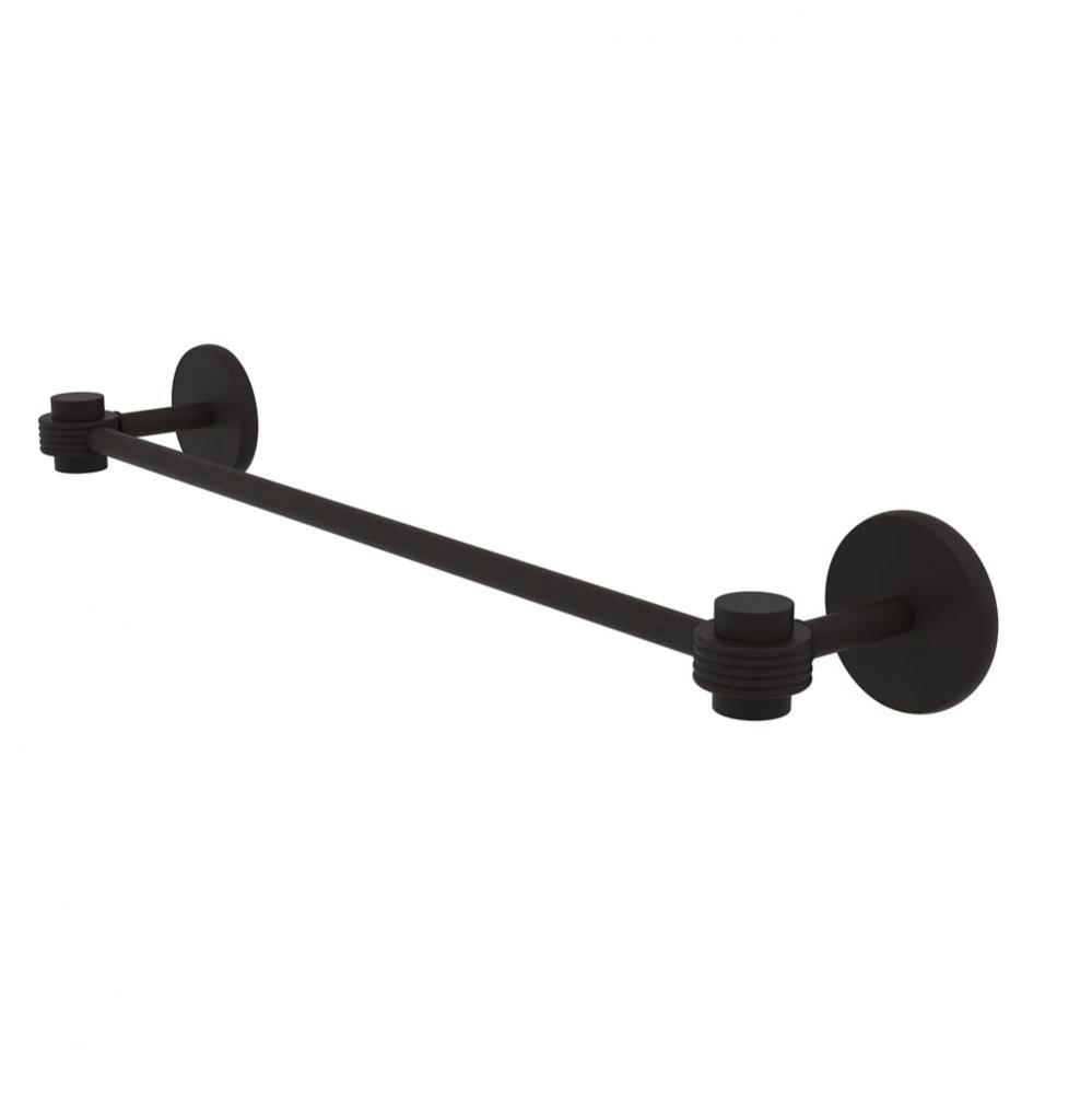 Satellite Orbit One Collection 24 Inch Towel Bar with Groovy Accents