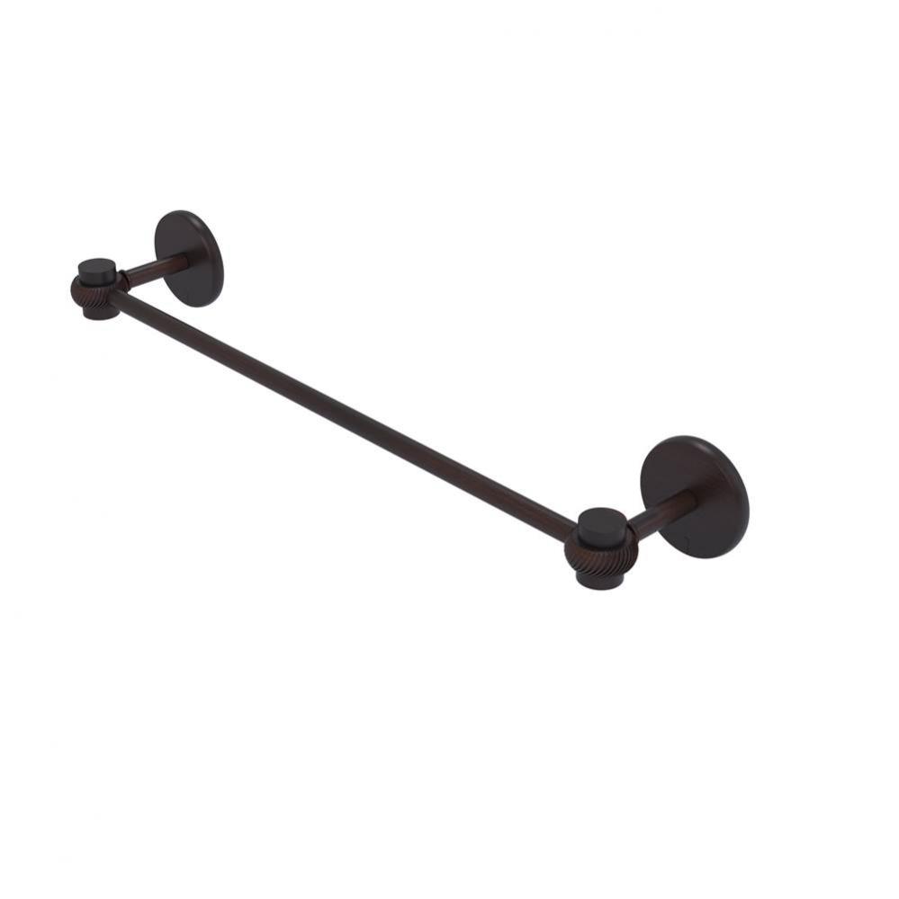 Satellite Orbit One Collection 30 Inch Towel Bar with Twist Accents