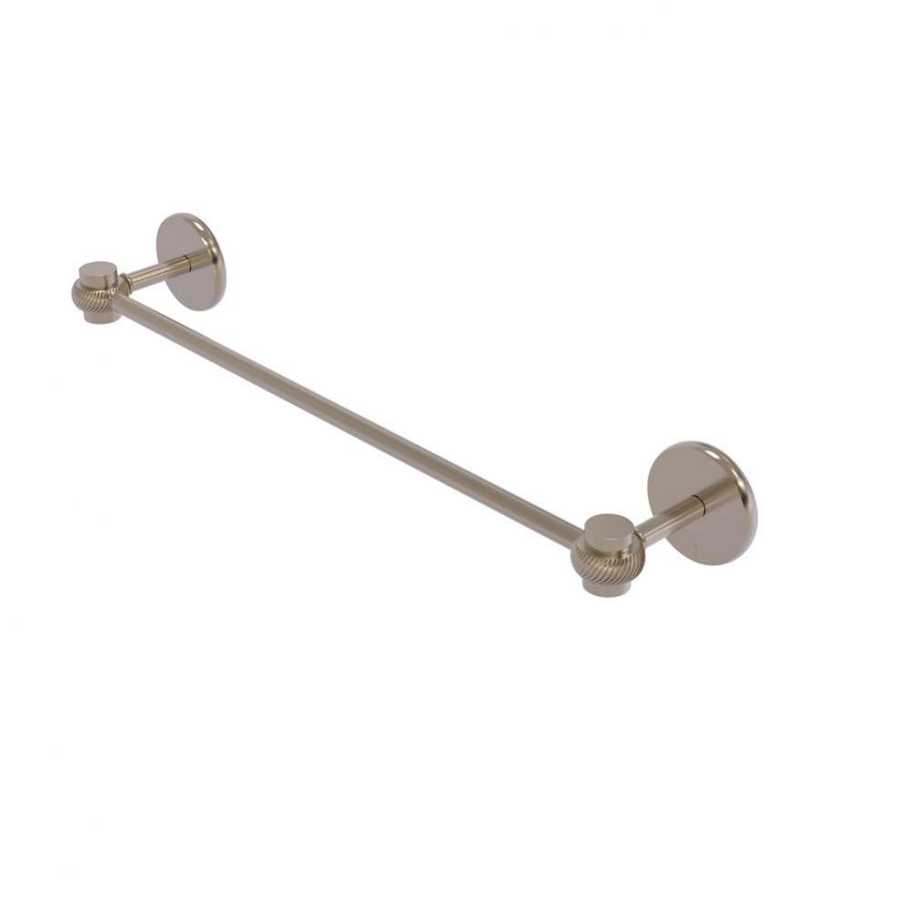 Satellite Orbit One Collection 36 Inch Towel Bar with Twist Accents
