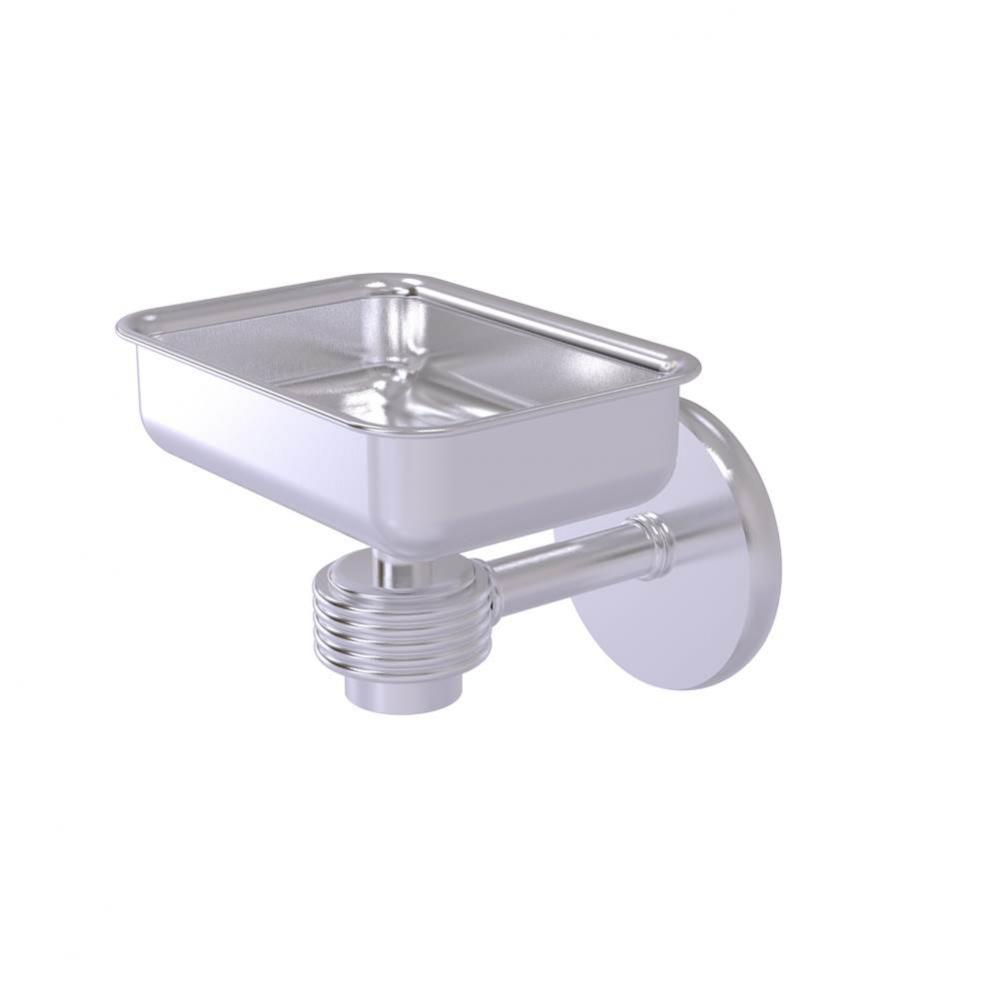 Satellite Orbit One Wall Mounted Soap Dish with Groovy Accents