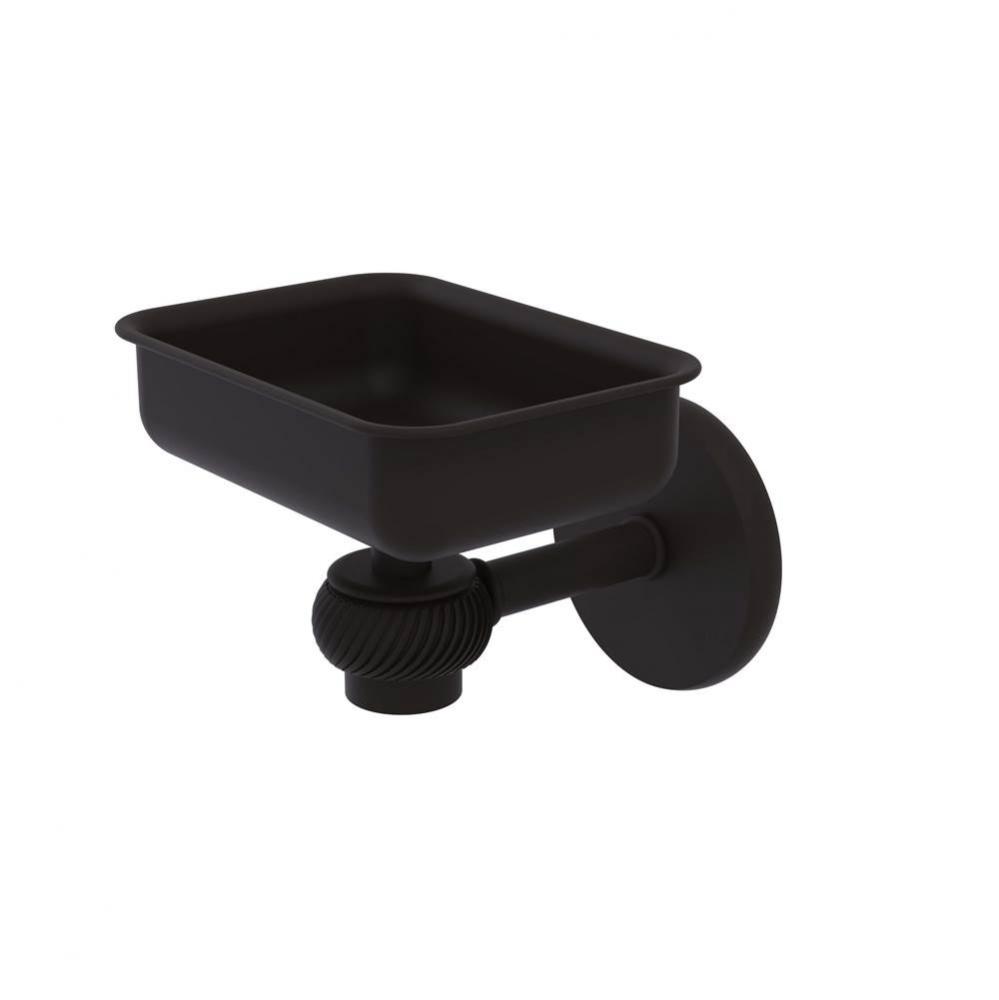 Satellite Orbit One Wall Mounted Soap Dish with Twisted Accents