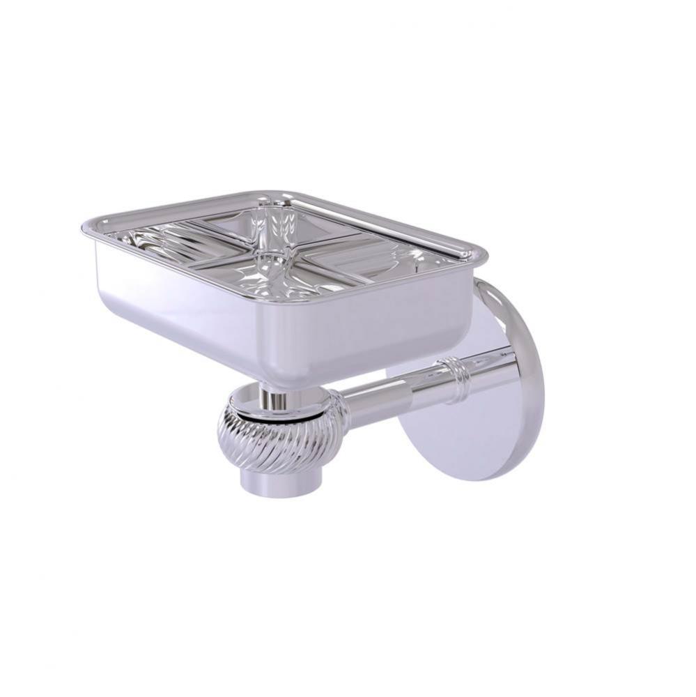 Satellite Orbit One Wall Mounted Soap Dish with Twisted Accents