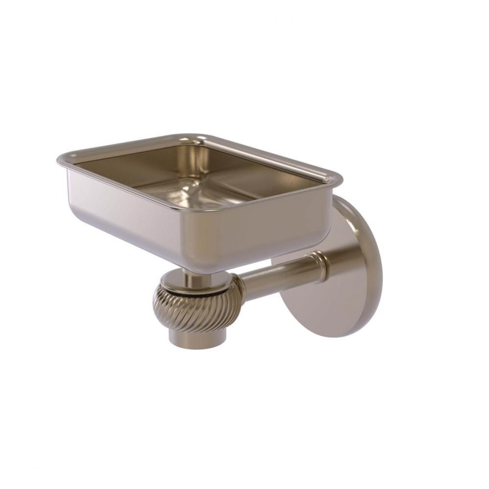 Satellite Orbit One Wall Mounted Soap Dish with Twisted Accents
