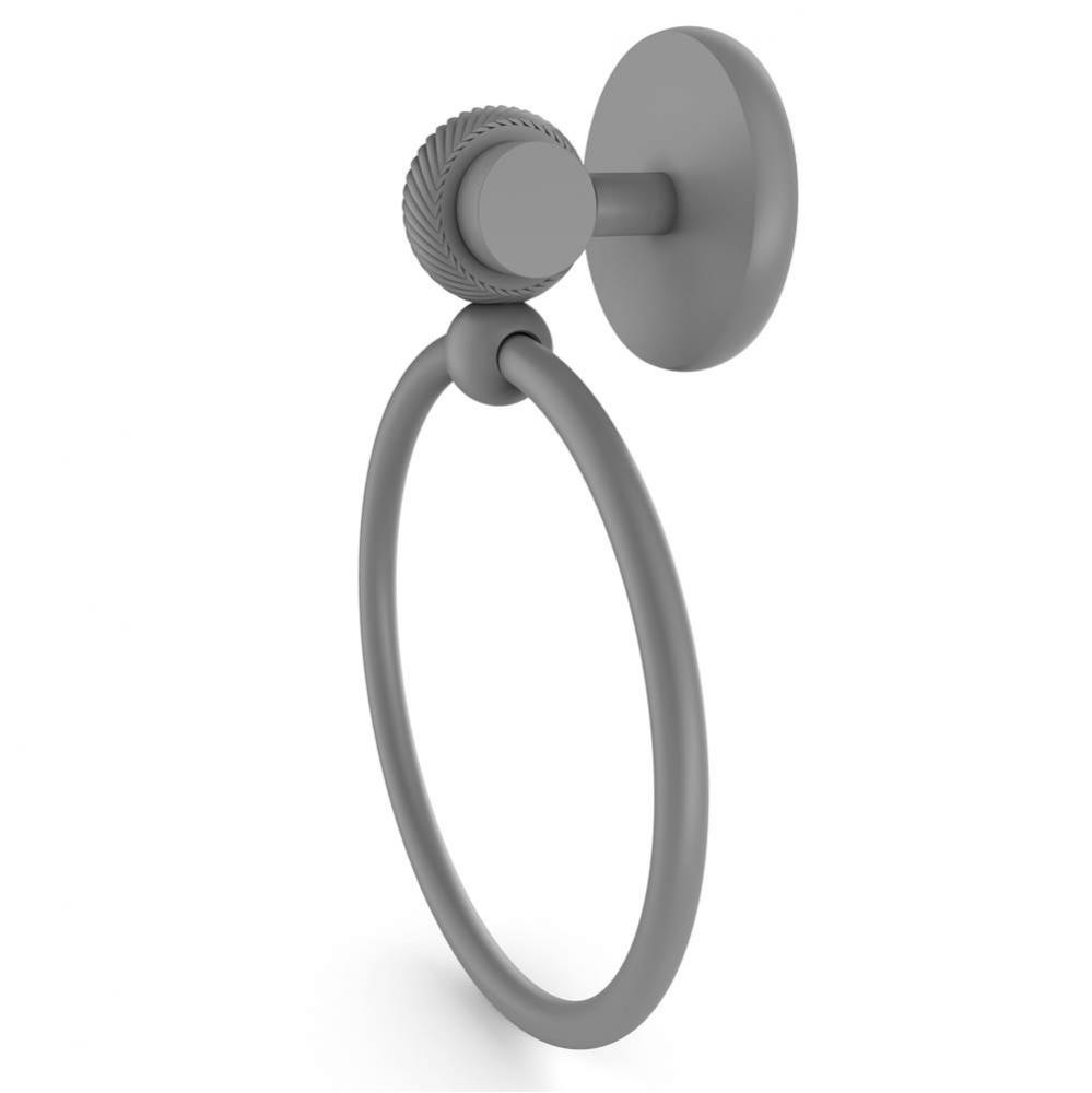 Satellite Orbit Two Collection Towel Ring with Twist Accent