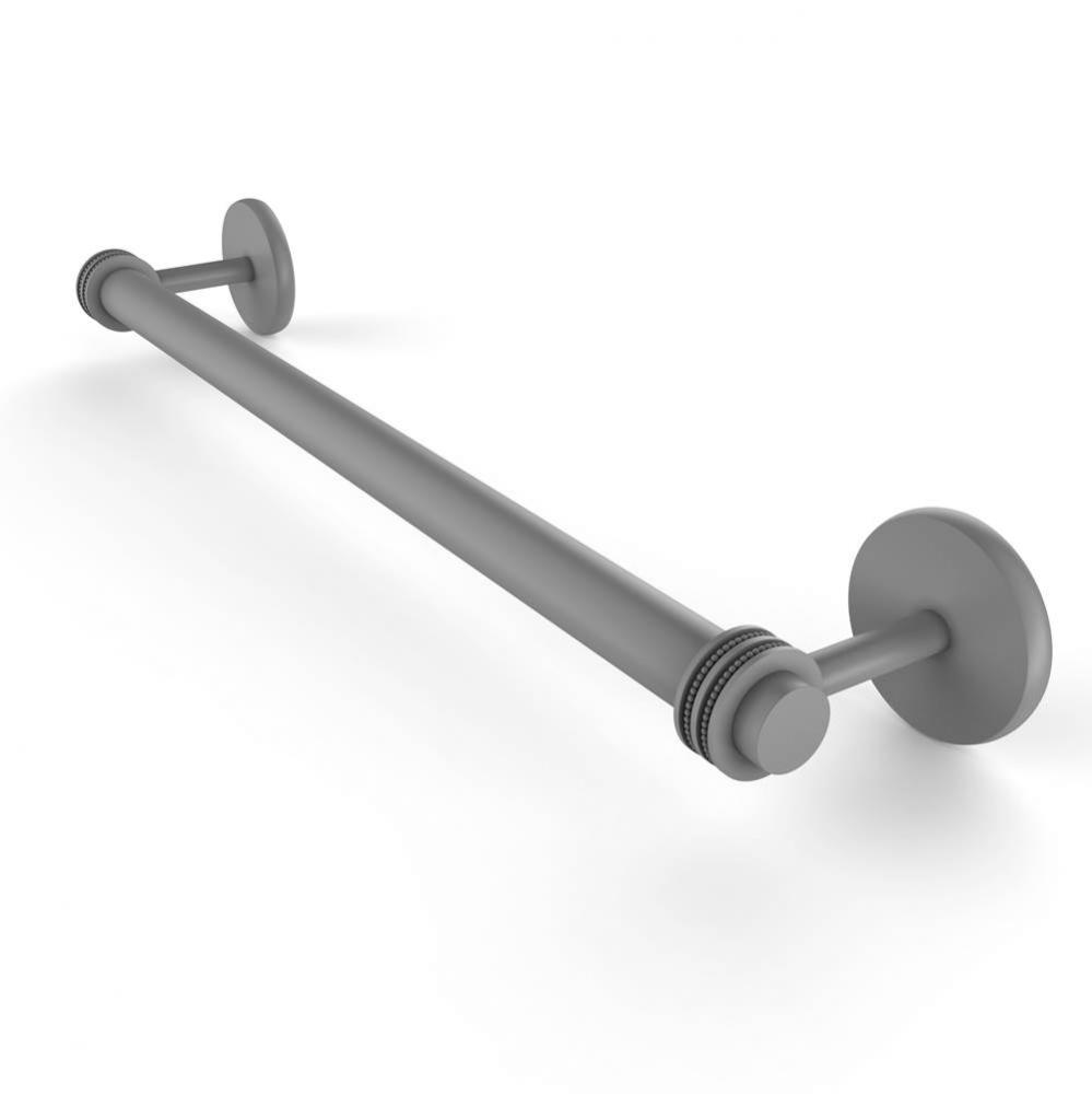 Satellite Orbit Two Collection 18 Inch Towel Bar with Dotted Detail