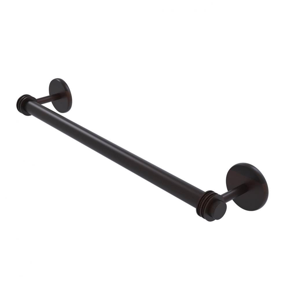 Satellite Orbit Two Collection 18 Inch Towel Bar with Dotted Detail