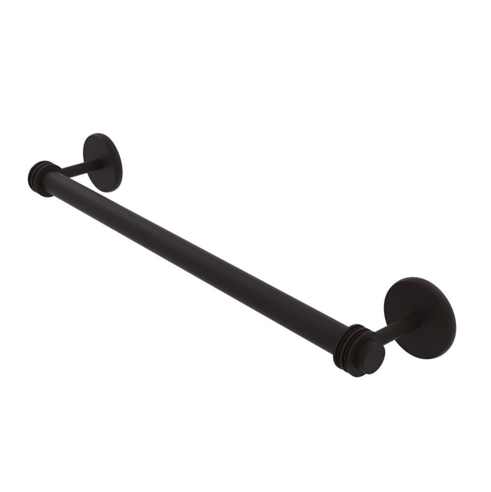Satellite Orbit Two Collection 30 Inch Towel Bar with Dotted Detail