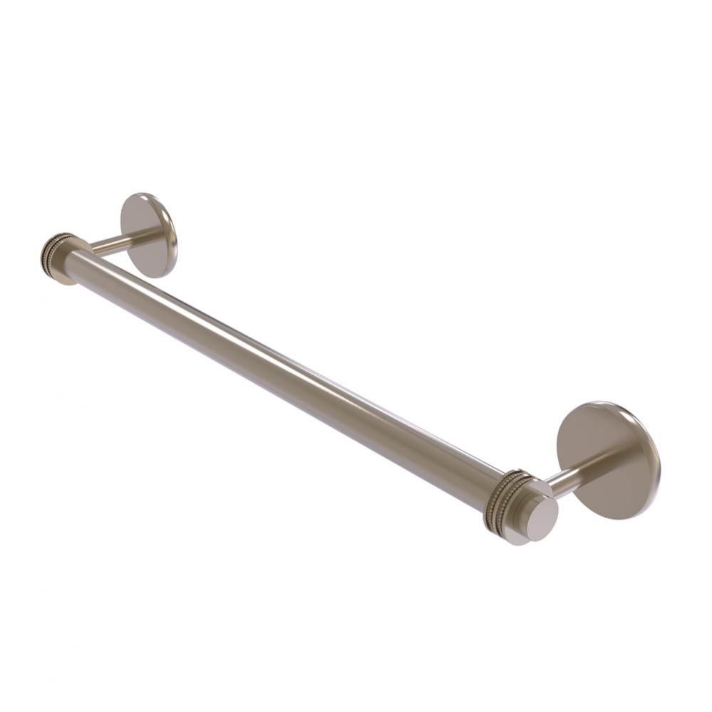 Satellite Orbit Two Collection 30 Inch Towel Bar with Dotted Detail