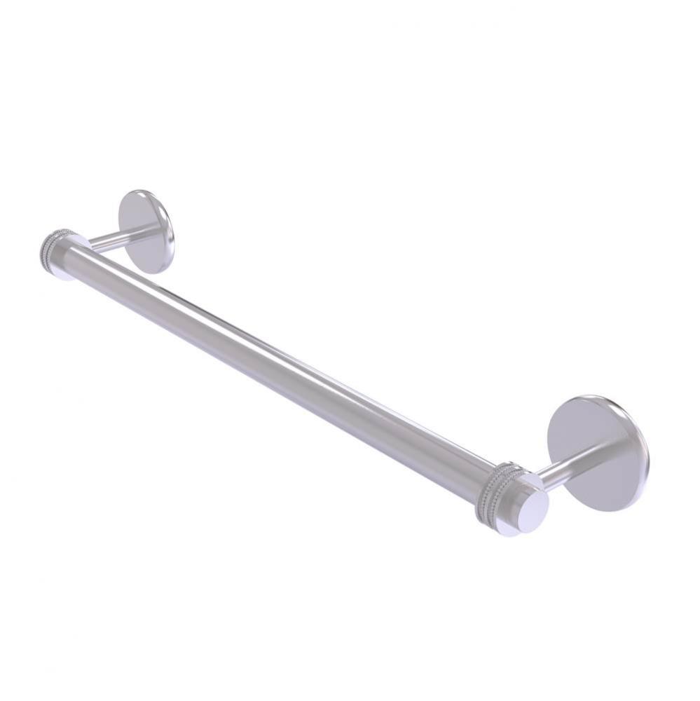Satellite Orbit Two Collection 30 Inch Towel Bar with Dotted Detail