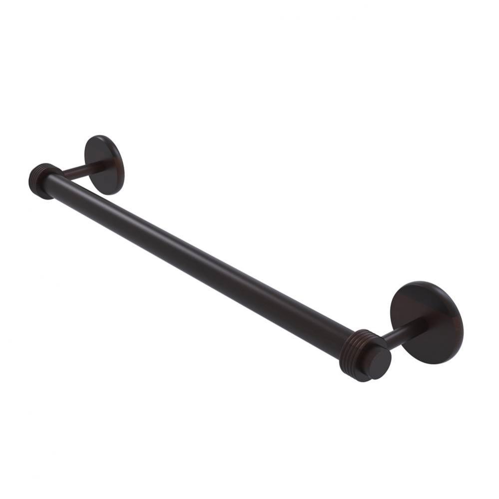 Satellite Orbit Two Collection 18 Inch Towel Bar with Groovy Detail