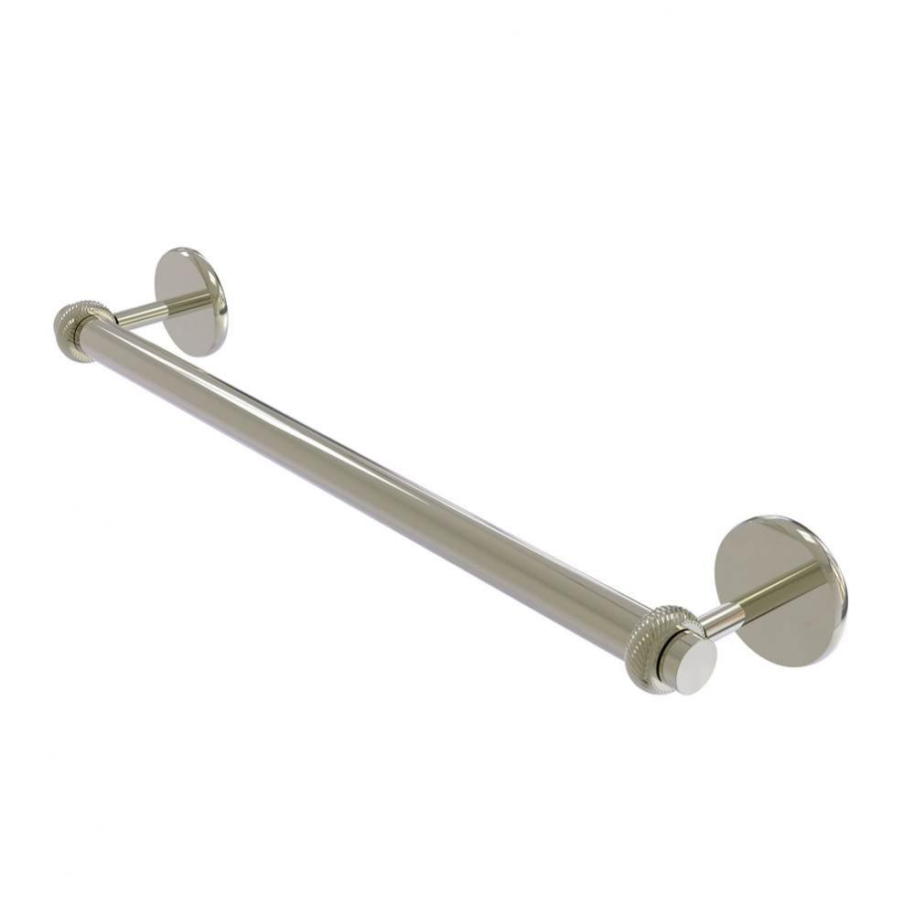 Satellite Orbit Two Collection 24 Inch Towel Bar with Twist Detail
