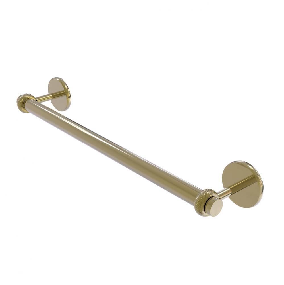 Satellite Orbit Two Collection 24 Inch Towel Bar with Twist Detail