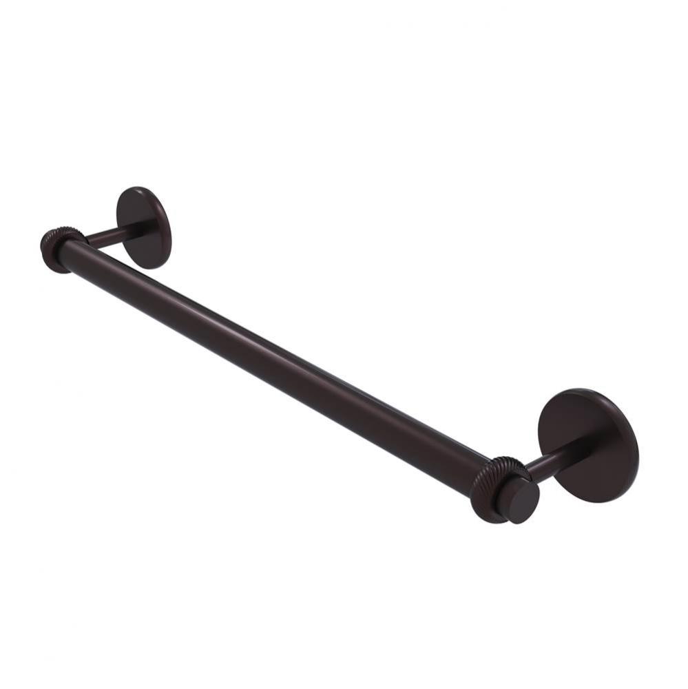 Satellite Orbit Two Collection 30 Inch Towel Bar with Twist Detail