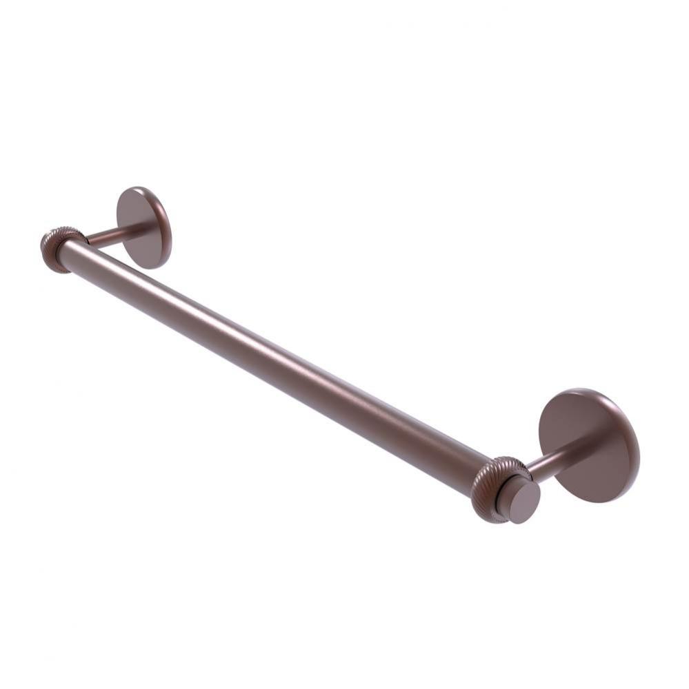 Satellite Orbit Two Collection 36 Inch Towel Bar with Twist Detail