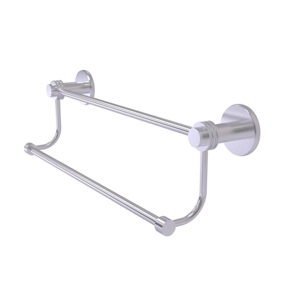 Mercury Collection 18 Inch Double Towel Bar with Dotted Accents