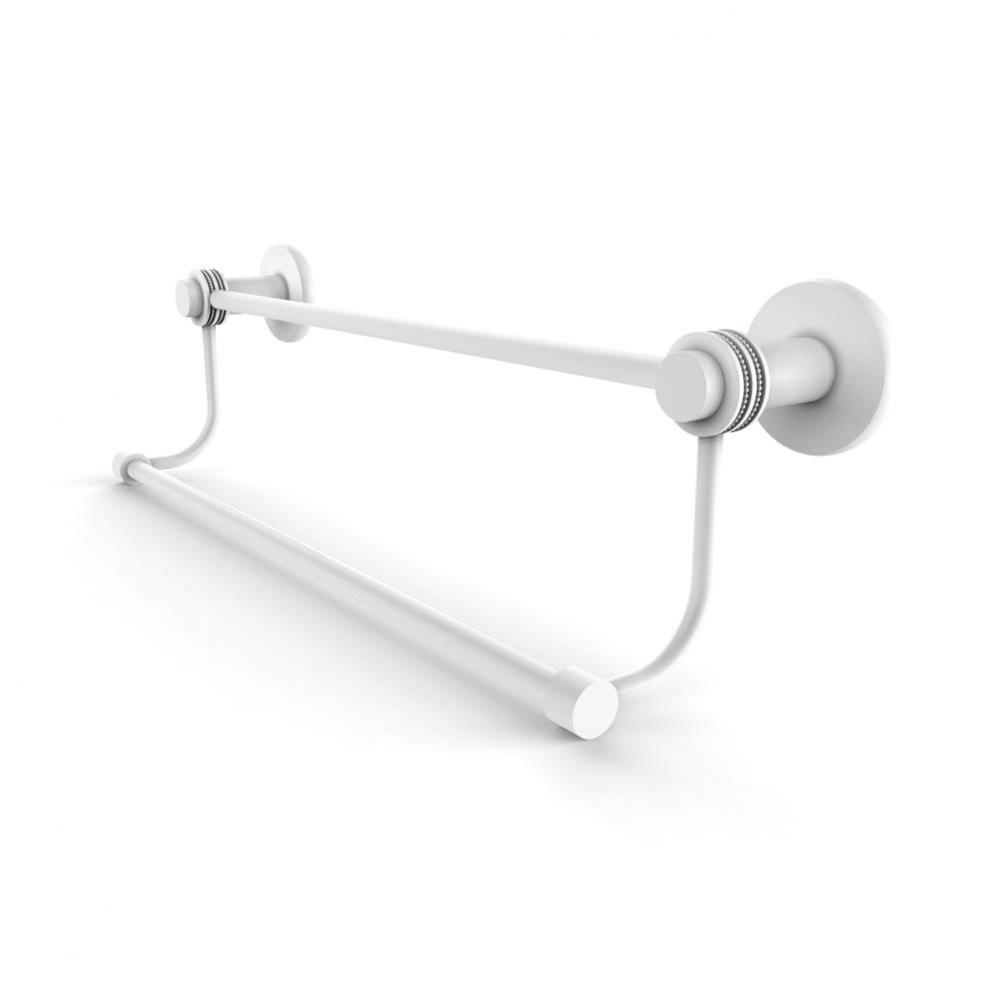 Mercury Collection 24 Inch Double Towel Bar with Dotted Accents