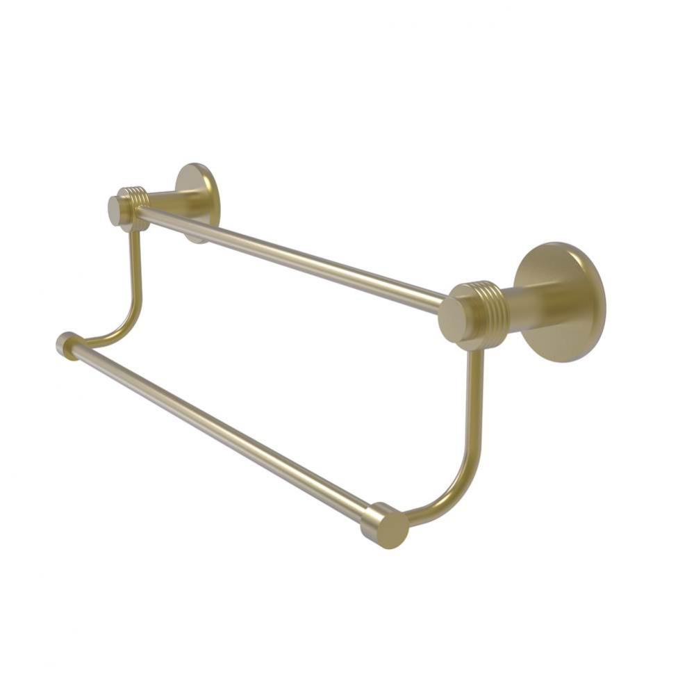 Mercury Collection 18 Inch Double Towel Bar with Groovy Accents