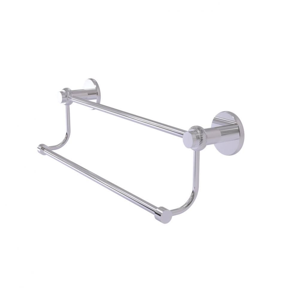 Mercury Collection 18 Inch Double Towel Bar with Twist Accents