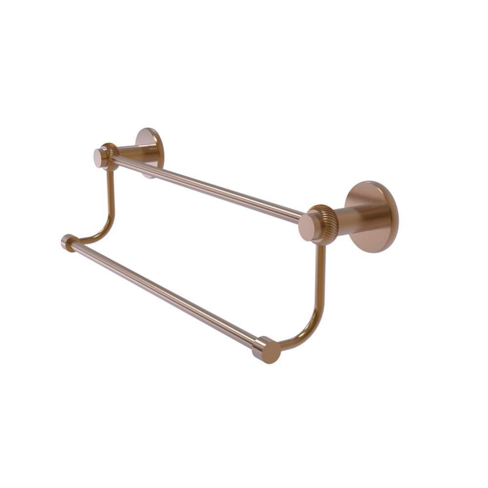 Mercury Collection 30 Inch Double Towel Bar with Twist Accents