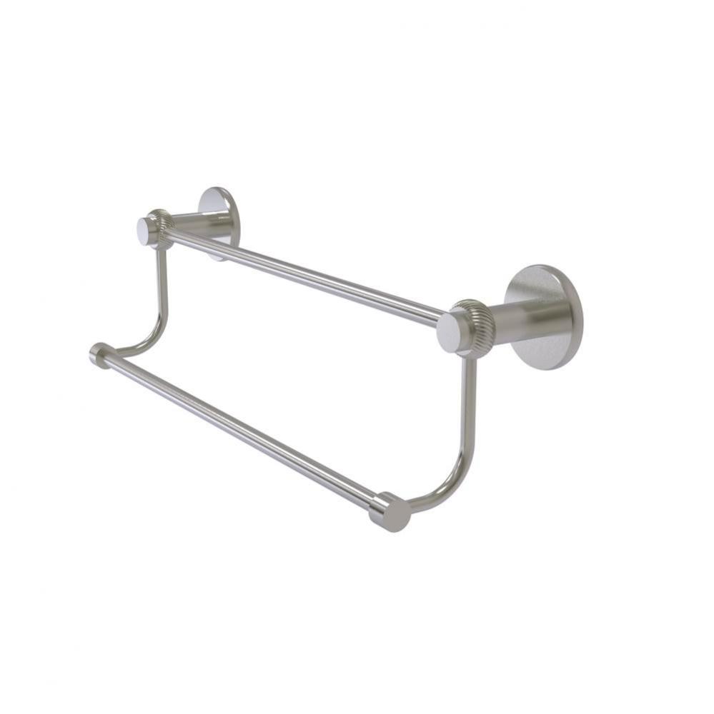 Mercury Collection 36 Inch Double Towel Bar with Twist Accents