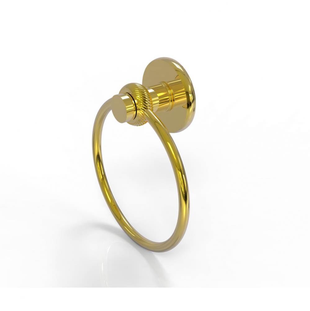 Mercury Collection Towel Ring with Twist Accent