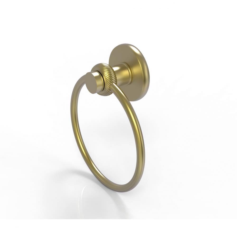 Mercury Collection Towel Ring with Twist Accent