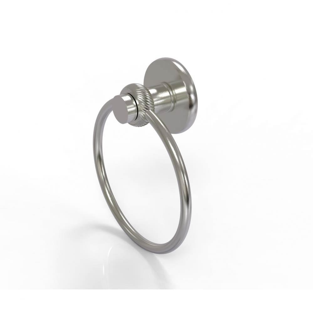 Mercury Collection Towel Ring with Twist Accent