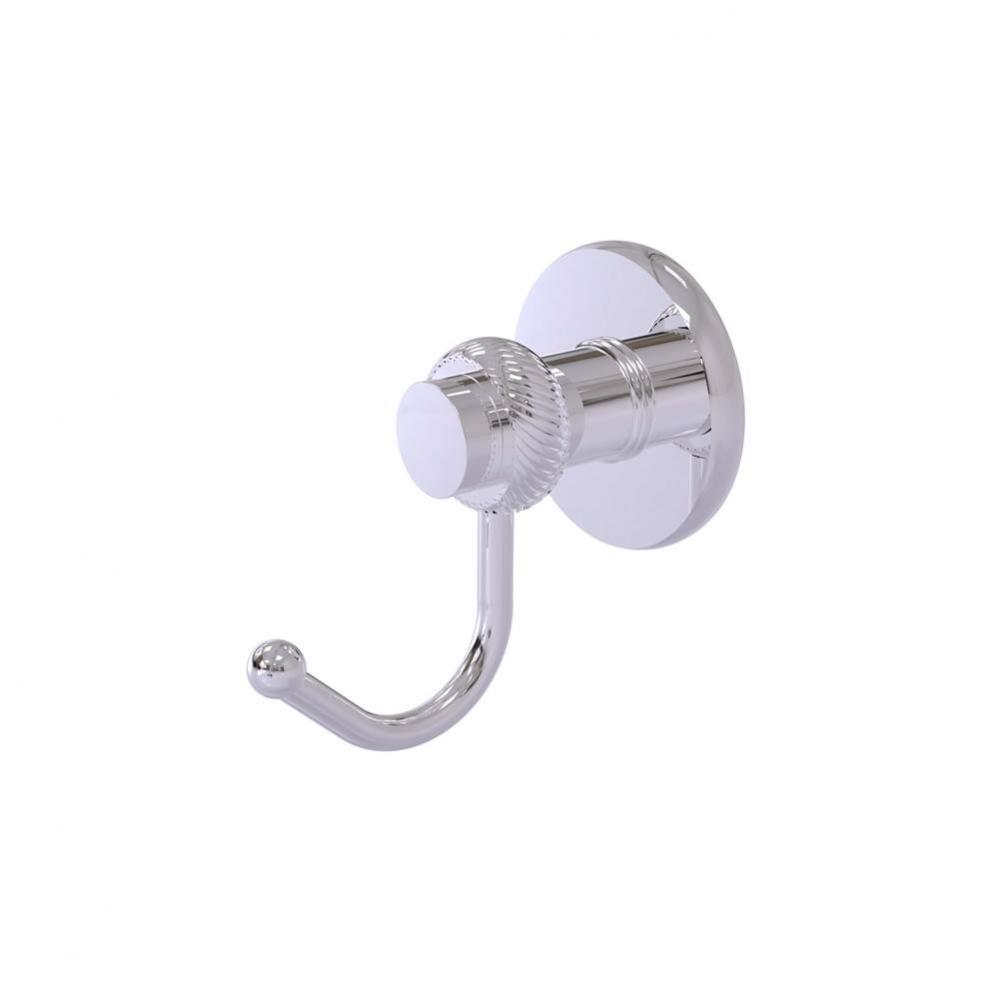 Mercury Collection Robe Hook with Twisted Accents