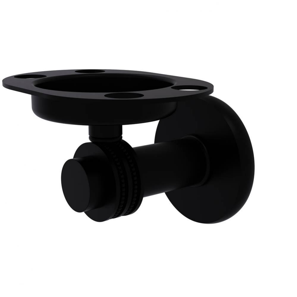 Mercury Collection Tumbler and Toothbrush Holder with Dotted Accents