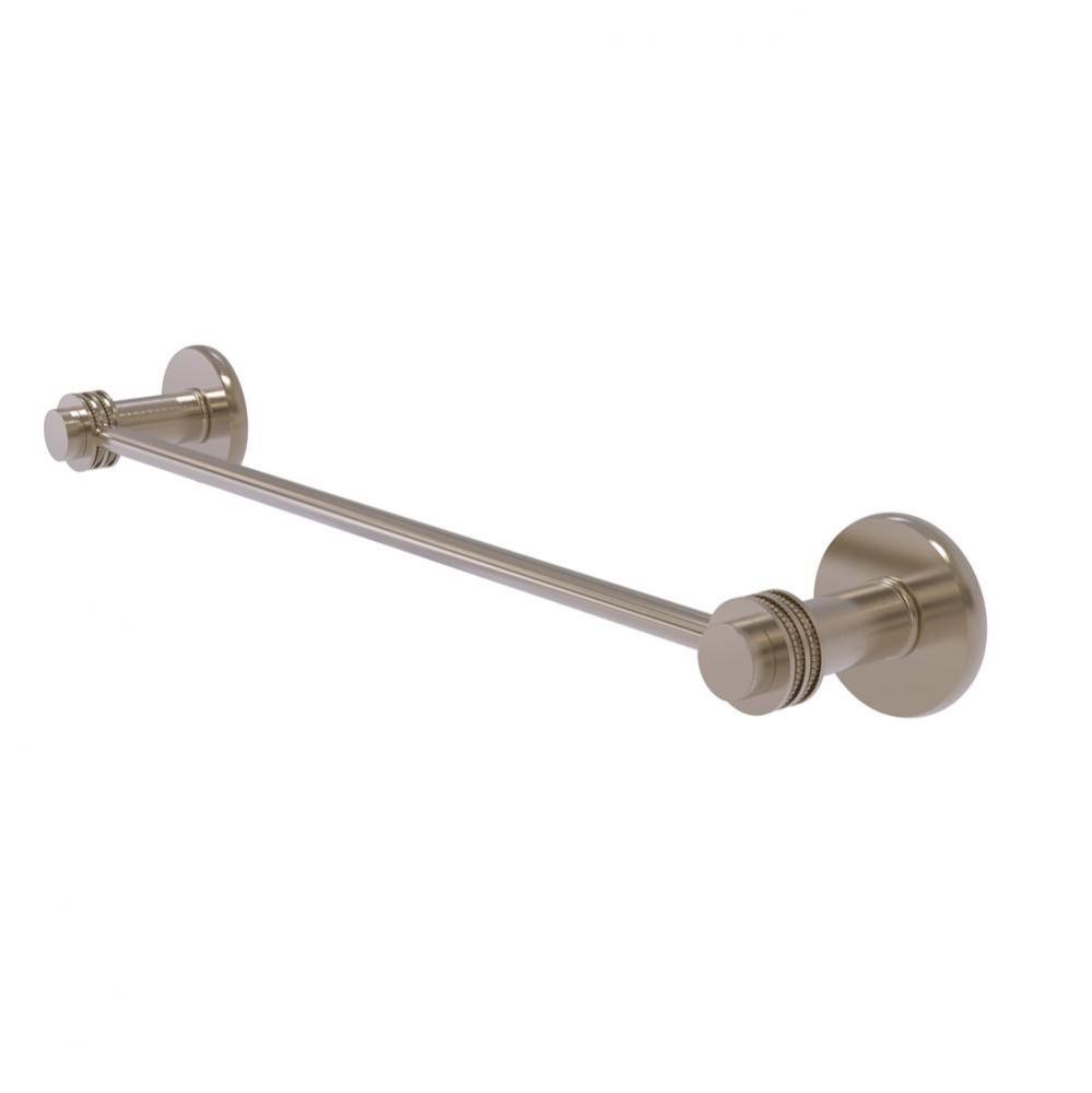 Mercury Collection 18 Inch Towel Bar with Dotted Accent