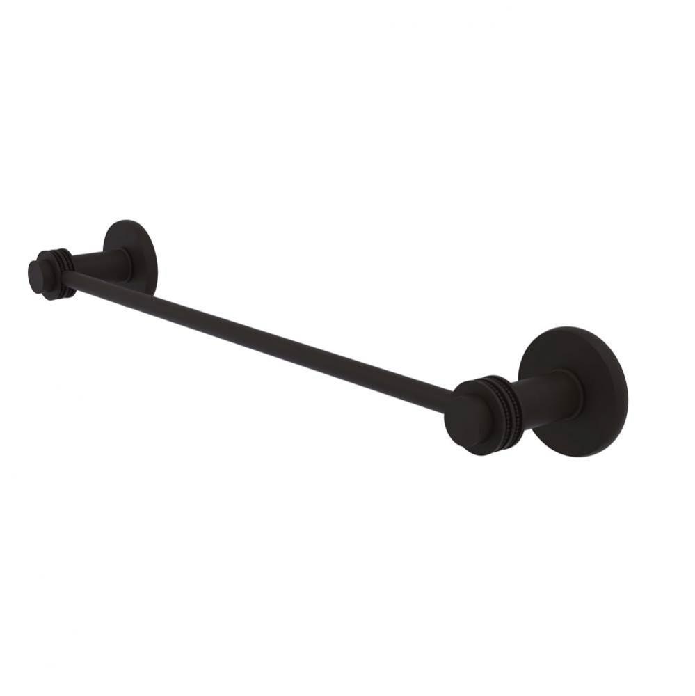 Mercury Collection 30 Inch Towel Bar with Dotted Accent