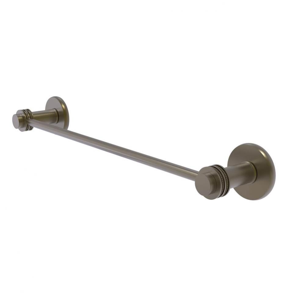 Mercury Collection 36 Inch Towel Bar with Dotted Accent