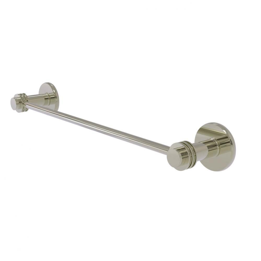Mercury Collection 36 Inch Towel Bar with Dotted Accent