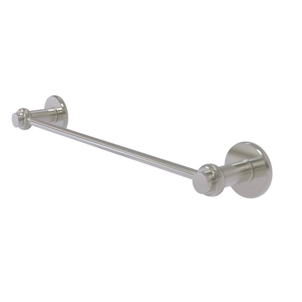 Mercury Collection 24 Inch Towel Bar with Twist Accent