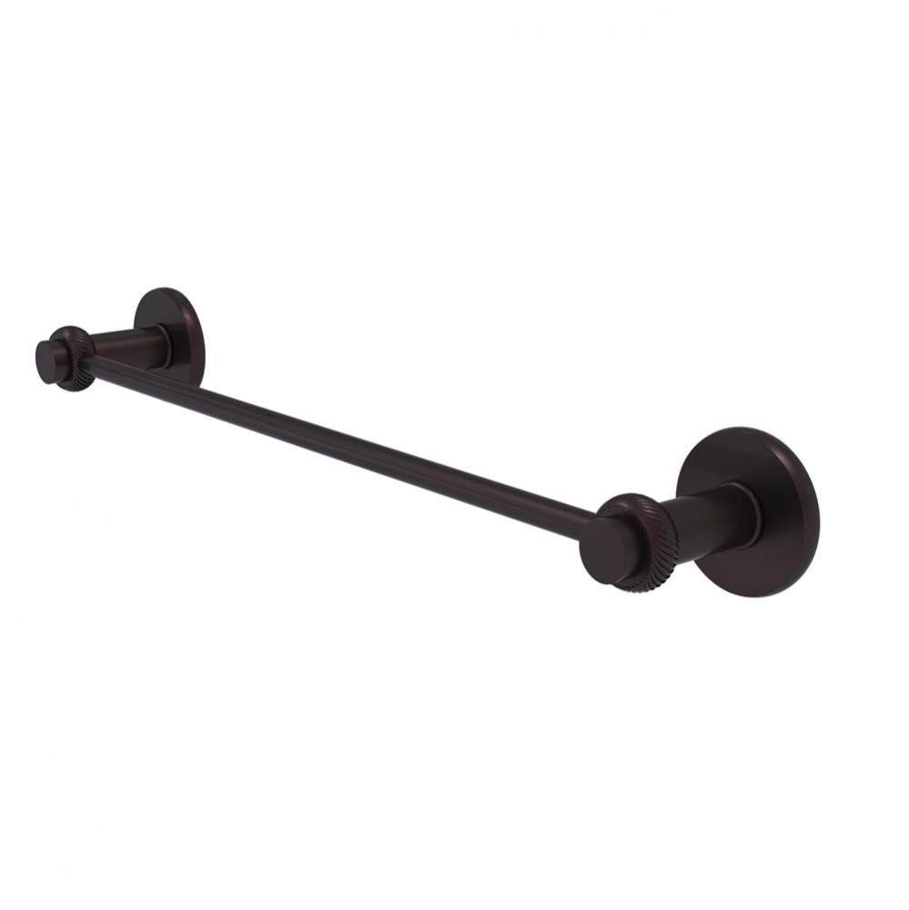 Mercury Collection 30 Inch Towel Bar with Twist Accent