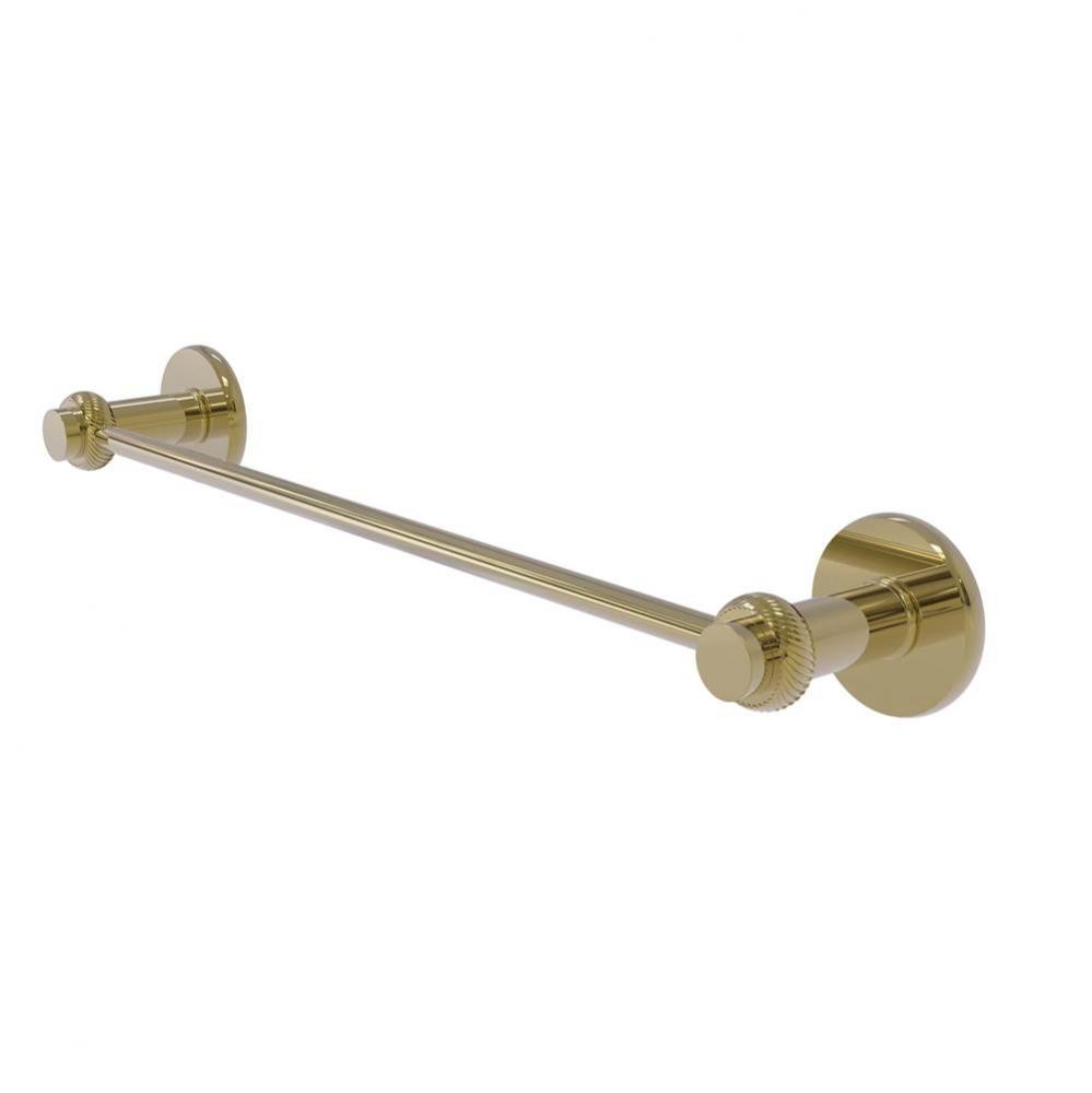 Mercury Collection 30 Inch Towel Bar with Twist Accent