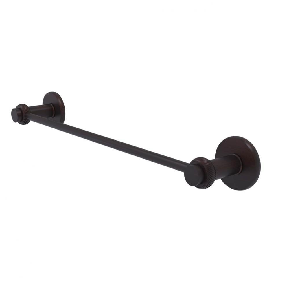 Mercury Collection 30 Inch Towel Bar with Twist Accent
