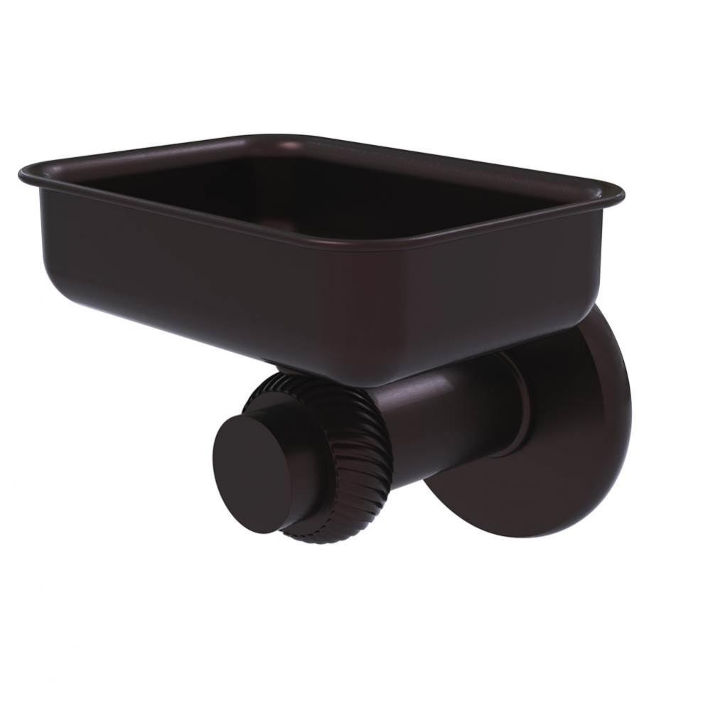 Mercury Collection Wall Mounted Soap Dish with Twisted Accents