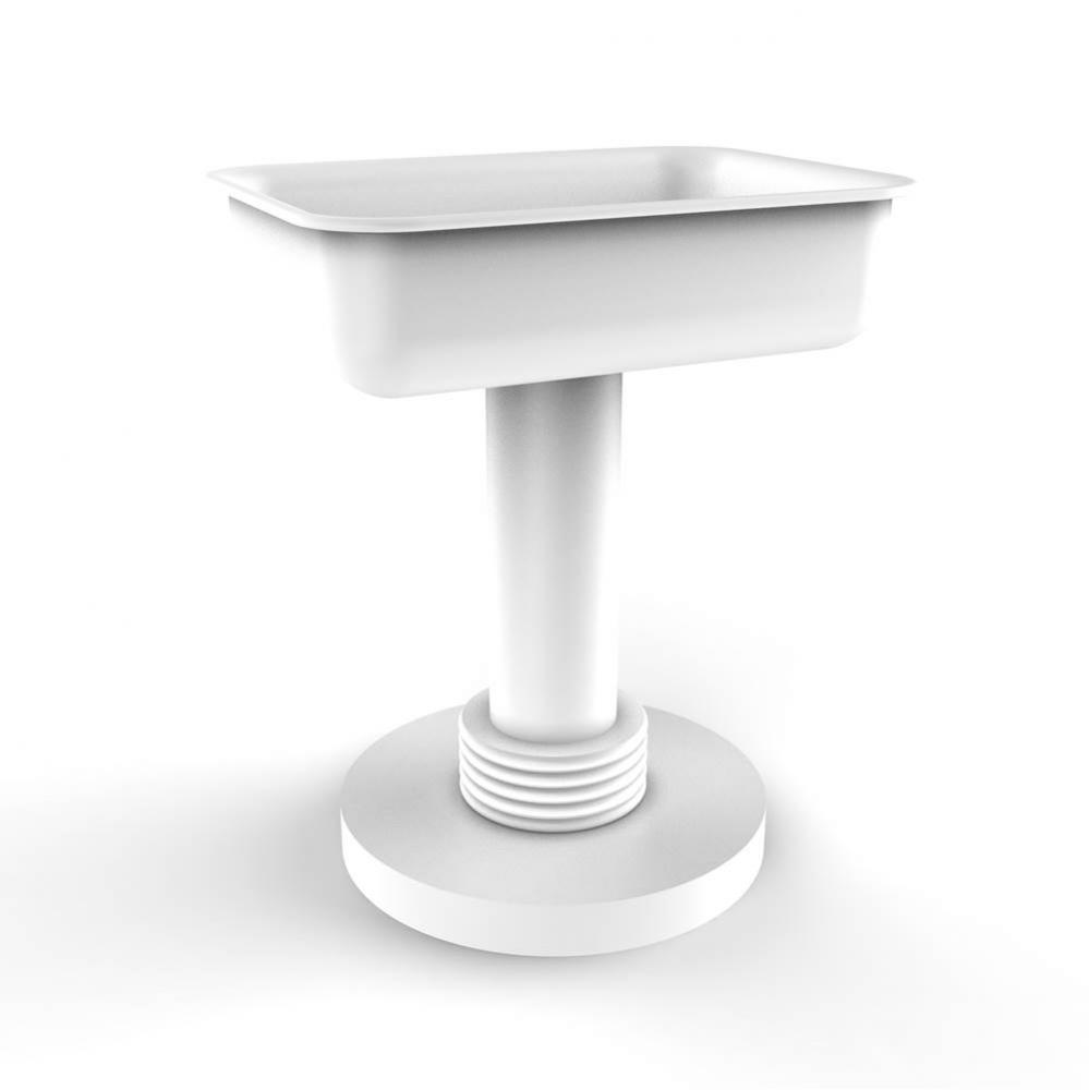 Vanity Top Soap Dish with Groovy Accents